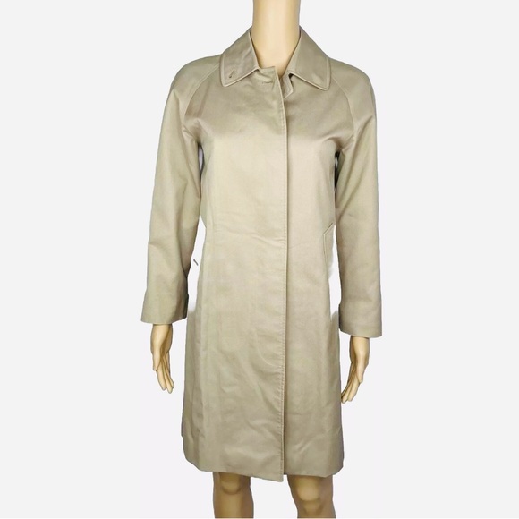 Burberry Jackets & Blazers - Burberrys Women Trench Coat Lightweight Beige Mega Check Button Down
